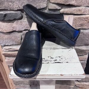 B.O.C Borns concept men’s Black‎ Leather Slip-On Shoes.